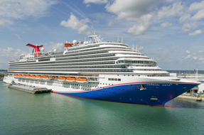 A cruise liner at Port Canaveral.