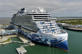 A cruise liner at Port Canaveral.