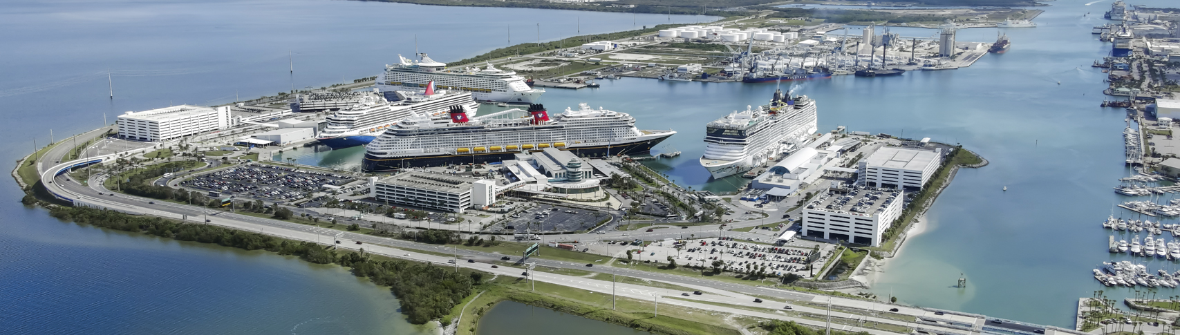 Busy 6-ship day at Port Canaveral