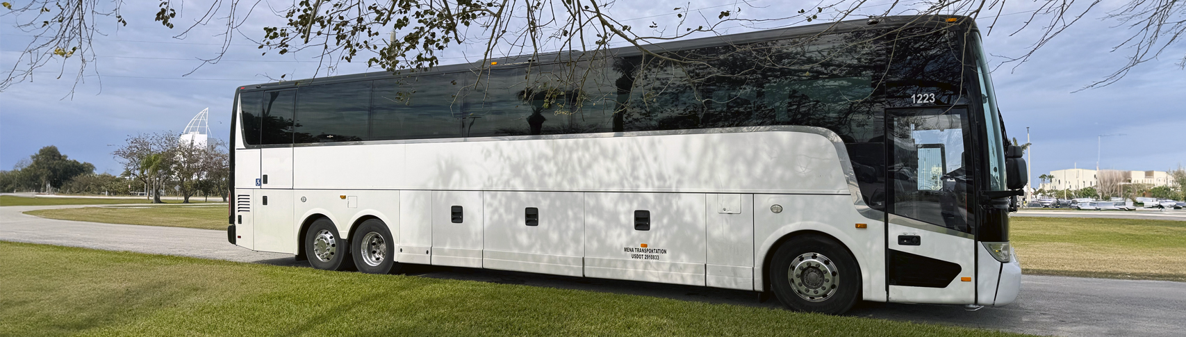 Motor coach ground transportation at Port Canaveral