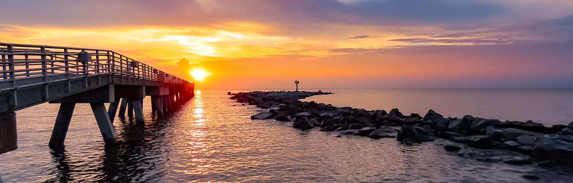 Sunrise at Jetty Park Fishing Pier