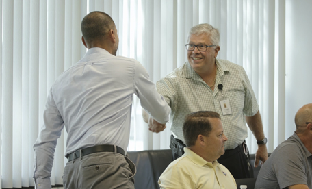 Port Canaveral building department in a meeting