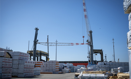 2 Mobile Harbor Cranes at Port Canaveral