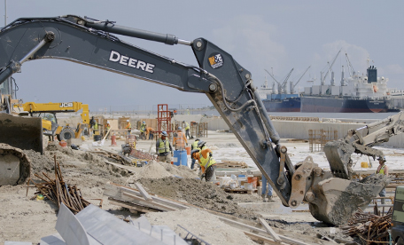 Construction of North Cargo Berth 4 at Port Canaveral