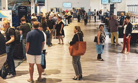 Reverse Trade Show floor at Port Canaveral's cruise terminal 1