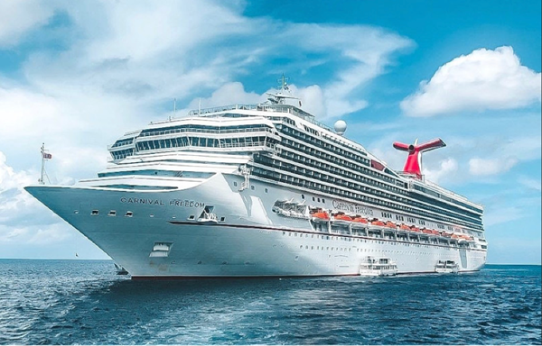 Carnival Freedom arrived at Port Canaveral April 21, 2022 to her new homeport (Photo: Carnival Cruise Line)