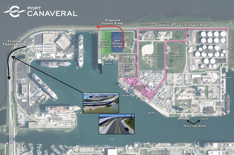 Map of new Cruise Terminal 7 and proposed changes