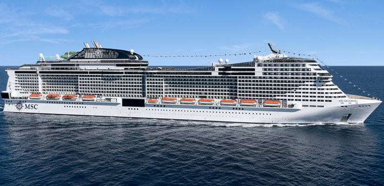 MSC Grandiosa will homeport at Port Canaveral beginning in December 2025